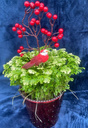 Decorated 4" Frosty Ferns  